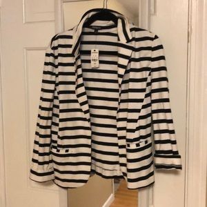 Express striped cotton blazer